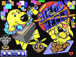 Head Over Heels title screen for Commodore 64